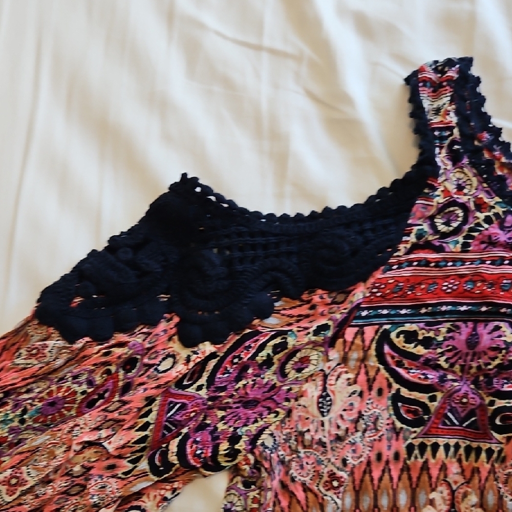 Boho Chic Multicolor Blouse - Picture 6 of 9